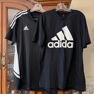 Adidas Black Short Sleeve Tees